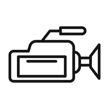 Kamera simgesi vektör sembolü ya da imza koleksiyonu siyah ve beyaz ana hatlarıyla belirlendi