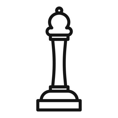 Satranç kraliçesi ikon vektör sembolü ya da imza koleksiyonu siyah ve beyaz ana hatlarıyla belirlendi