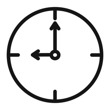 Saat 9 simge vektörü sembolü ya da imza koleksiyonu siyah ve beyaz ana hatlarıyla belirlendi