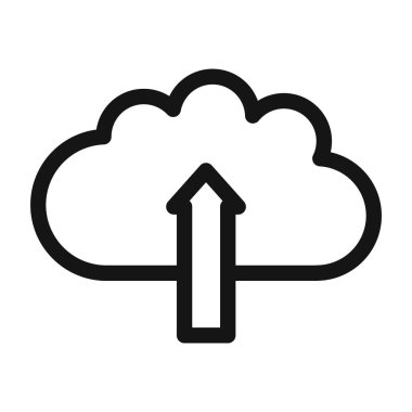 Bulut gönderme simgesi taşıyıcısı sembolü ya da imza koleksiyonu siyah ve beyaz ana hatlarıyla belirlendi