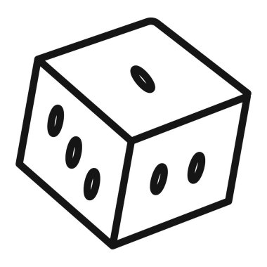 Zar simgesi vektör sembolü veya imza koleksiyonu siyah ve beyaz ana hatlarıyla belirlendi