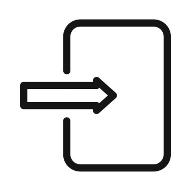 Simge Vektörü simgesini girin ya da koleksiyonu siyah ve beyaz olarak imzalayın