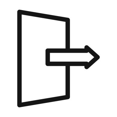 Simge Vektör simgesinden çık ya da imza koleksiyonunu siyah ve beyaz olarak belirle