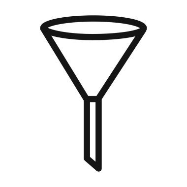 Simge Vektör simgesini filtrele ya da siyah ve beyaz ana hatlarıyla imzala