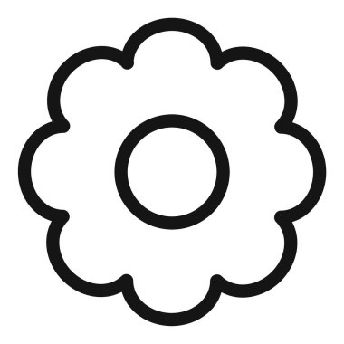 Çiçek simgesi vektörü sembolü ya da imza koleksiyonu siyah ve beyaz ana hatlarıyla belirlendi