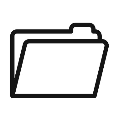 Dizin simgesi logo işareti vektör ana hatları siyah ve beyaz