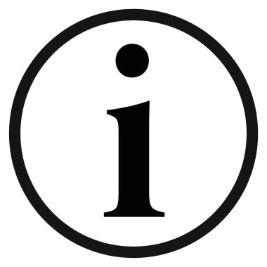 Bilgi simgesi Vektörü sembolü veya imza koleksiyonu siyah ve beyaz ana hatlarıyla belirlendi