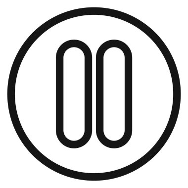 Simge Vektörü simgesini veya imza koleksiyonunu siyah ve beyaz ana hatlarla duraklat