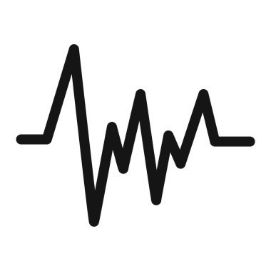 Darbe simgesi vektör sembolü veya imza koleksiyonu siyah ve beyaz ana hatlarıyla belirlendi