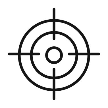 Hedef simge vektör sembolü ya da imza koleksiyonu siyah ve beyaz ana hatlarıyla belirlendi