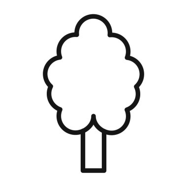 Ağaç simgesi vektörü sembolü ya da imza koleksiyonu siyah ve beyaz ana hatlarıyla belirlendi