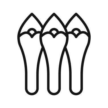 asparagus simgesi vektör sembolü ya da imza koleksiyonu siyah ve beyaz ana hatlarıyla belirlendi