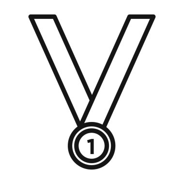 Ödül ödüllü ikon vektör sembolü veya imza koleksiyonu siyah ve beyaz ana hatlarla belirlendi