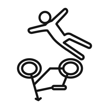 becycle kaza simgesi vektör sembolü ya da imza koleksiyonu siyah ve beyaz ana hatlarıyla belirlendi