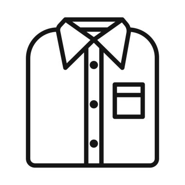 elbise tişörtü simgesi vektör sembolü ya da imza koleksiyonu siyah ve beyaz ana hatlarıyla belirlendi