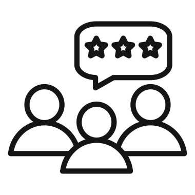 Geri bildirim simgesi Vektör sembolü veya imza koleksiyonu siyah ve beyaz ana hatlarıyla belirlendi