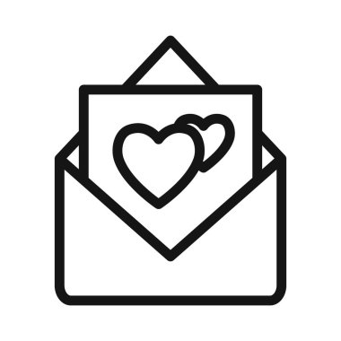 Tebrik kartı simgesi Vektör simgesi veya imza koleksiyonu siyah ve beyaz ana hatlarıyla belirlendi