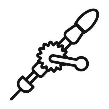 El matkabı simgesi vektör sembolü ya da imza koleksiyonu siyah ve beyaz ana hatlarla belirlendi