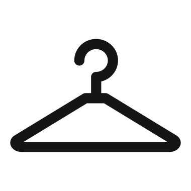 askı simgesi vektör sembolü ya da imza koleksiyonu siyah ve beyaz ana hatlarıyla belirlendi