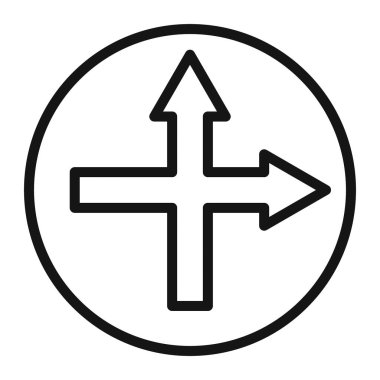 Sol taraf yol simgesi vektör sembolü ya da imza koleksiyonu siyah ve beyaz ana hatlarla belirlendi