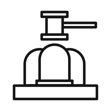 Köstebek Oyun Vuruşu Simgesi Vektör sembolü ya da imza koleksiyonu siyah ve beyaz ana hatlarıyla belirlendi