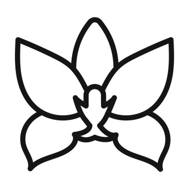 Güve Orkide çiçek ikonu taşıyıcı sembolü ya da imza koleksiyonu siyah ve beyaz ana hatlarıyla belirlendi