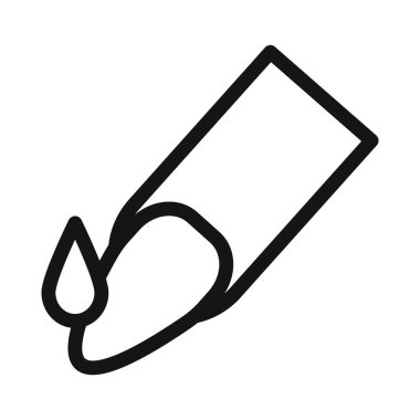 Çivi bakım simgesi taşıyıcı sembolü ya da imza koleksiyonu siyah ve beyaz ana hatlarla belirlendi