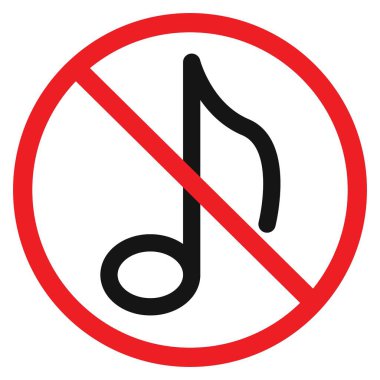 Müzik İşareti Simgesi Vektörü sembolü ya da imza koleksiyonu siyah ve beyaz ana hatlarda ayarlanmadı
