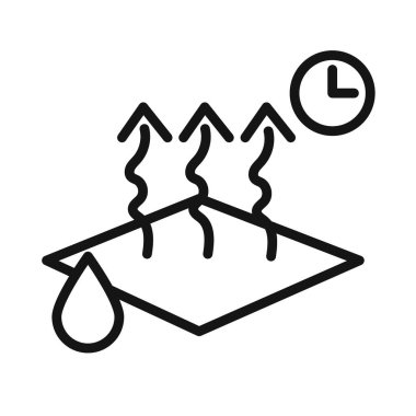 hızlı kuru simge vektör sembolü ya da imza koleksiyonu siyah ve beyaz ana hatlarıyla belirlendi