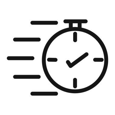 Hızlı Yanıt Simgesi Vektör sembolü veya imza koleksiyonu siyah ve beyaz ana hatlarıyla belirlendi