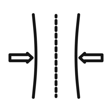 Esneklik simgesi Vektör sembolü veya imza koleksiyonu siyah ve beyaz ana hatlarıyla belirlendi