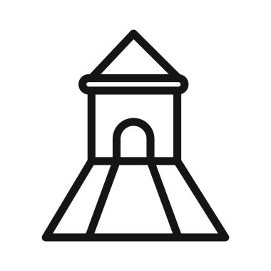 Lastik çocuk kaydırma simgesi vektör sembolü ya da imza koleksiyonu siyah beyaz ana hatlarıyla