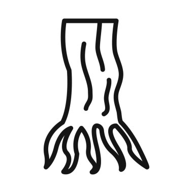 kauçuk kökleri vektör sembolü ya da imza koleksiyonu siyah ve beyaz ana hatlarıyla belirlendi