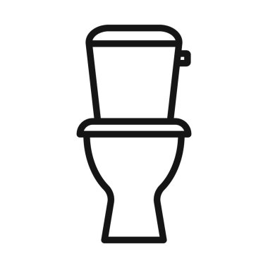 Tuvalet ikonu taşıyıcı sembolü ya da imza koleksiyonu siyah ve beyaz ana hatlarıyla ayarlandı