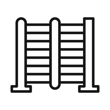 Sarmaşık simgesi vektör sembolü veya imza koleksiyonu siyah ve beyaz ana hatlarıyla belirlendi