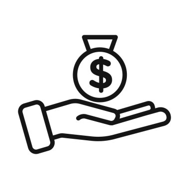 Nakit bonus simgesi vektör sembolü ya da imza koleksiyonu siyah ve beyaz ana hatlarda