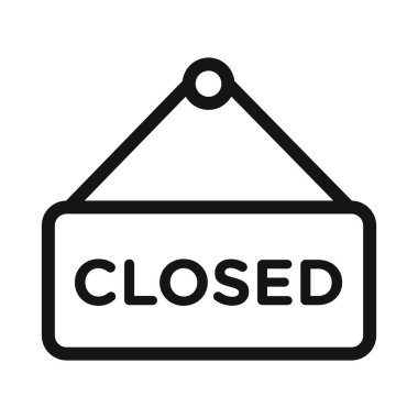 Kapalı İmza Simgesi Vektör sembolü veya imza koleksiyonu siyah ve beyaz ana hatlarıyla belirlendi