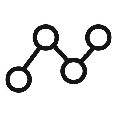 Simge Vektör simgesini kavramsallaştırma veya imza koleksiyonunu siyah ve beyaz ana hatlarla belirleme