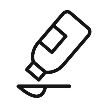 öksürük şurubu taşıyıcı sembolü veya imza koleksiyonu siyah ve beyaz ana hatlarıyla belirlendi