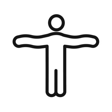 Esneklik simgesi Vektör sembolü veya imza koleksiyonu siyah ve beyaz ana hatlarıyla belirlendi