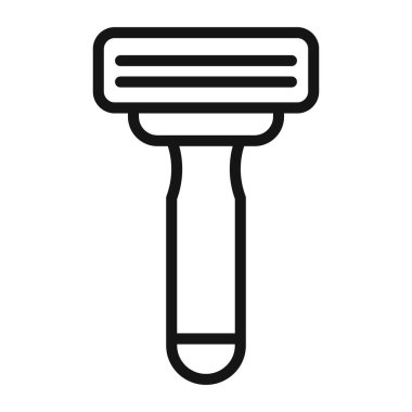 Tıraş makinesi simgesi simgesi kaldırılıyor ya da imza koleksiyonu siyah ve beyaz ana hatlarla ayarlanıyor