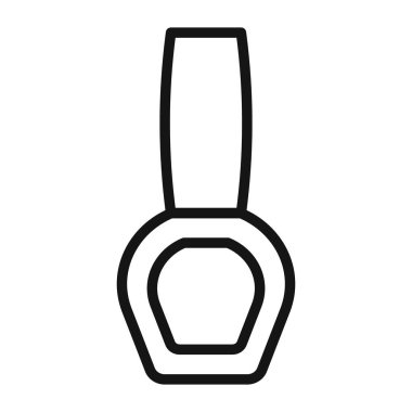 Tırnak cilası simgesi vektörü sembolü ya da imza koleksiyonu siyah ve beyaz ana hatlarla belirlendi