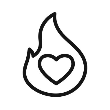 Tutku simgesi Vektör sembolü veya imza koleksiyonu siyah ve beyaz ana hatlarıyla belirlendi