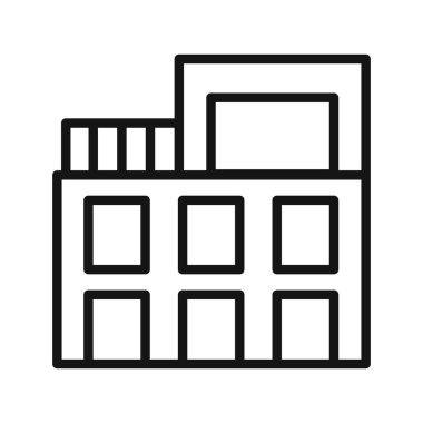 Penthouse simge vektörü sembolü ya da imza koleksiyonu siyah ve beyaz ana hatlarıyla belirlendi