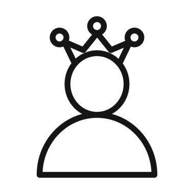 Premium Müşteri Kullanıcı Simgesi Vektörü simgesi ya da imza koleksiyonu siyah ve beyaz ana hatlarıyla