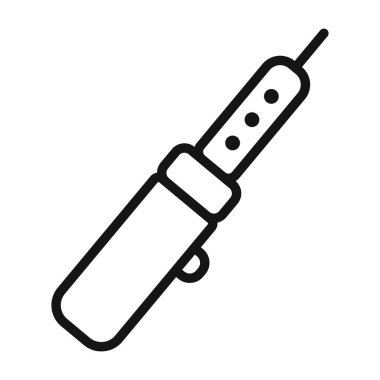 Lehim demir simgesi vektör sembolü ya da imza koleksiyonu siyah ve beyaz ana hatlarla ayarlanıyor