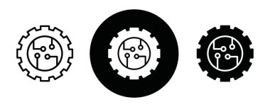 ETL simgesi Siyah çizgi sanat vektörü siyah ve beyaz ana hat koleksiyon işareti