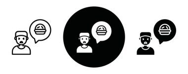 Aç simge Siyah çizgi sanat vektörü siyah beyaz ana hat koleksiyon işareti