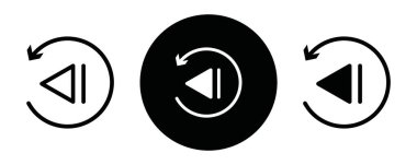 Siyah ve beyaz özet koleksiyon işareti ile siyah çizgi sanat vektörünü oynat