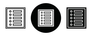 İçerik tablosu Siyah çizgi sanat vektörü siyah ve beyaz ana hatlar koleksiyon işareti